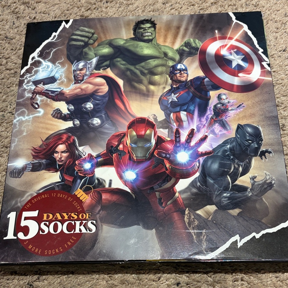 Marvel Superhero Sock Collection - Red, Blue, Green